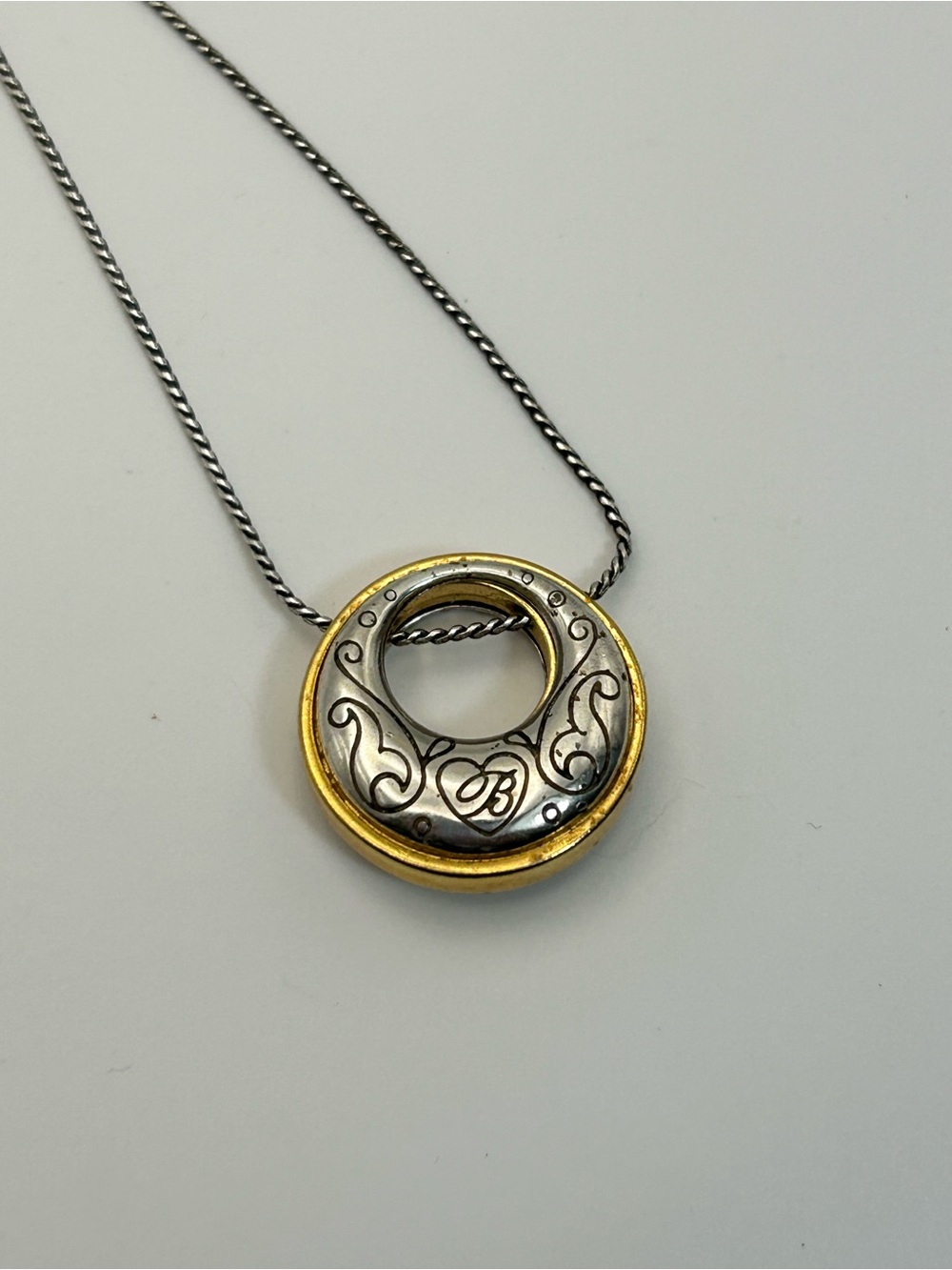 Brighton Aries Necklace 17" Two-tone Gold Silver Plated Swarovski Crystal - Picture 5 of 12